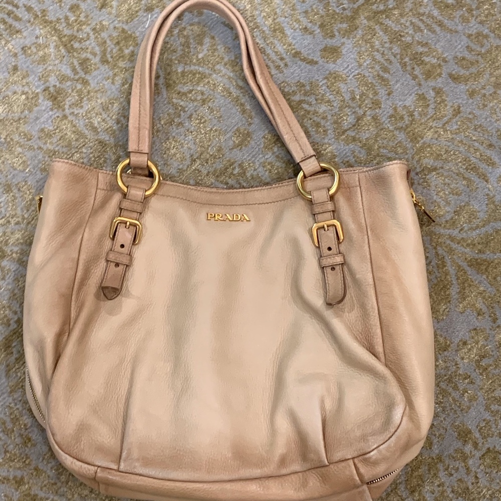 Prada Tan Ombre Shoulder Handbag